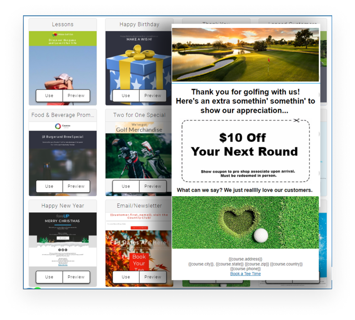 Automated Golf Marketing